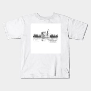 ancient castle by the lake Kids T-Shirt